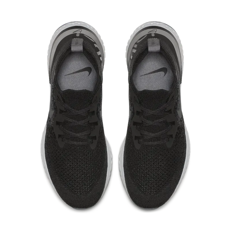 Nike Epic React Flyknit Black Dark Grey (W) Black/Black-Dark Grey-Pure Platinum (AQ0070-001)