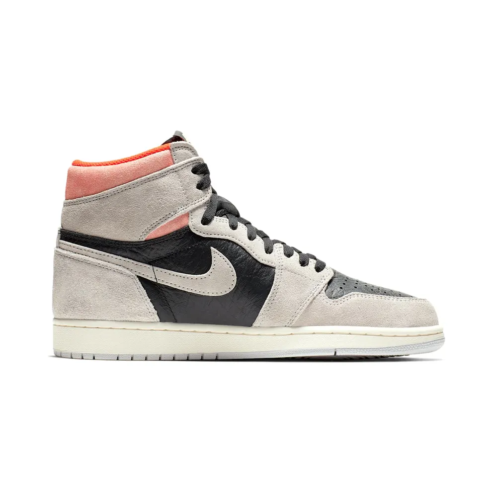 Air Jordan Nike AJ I 1 High Retro ‘Neutral Grey Hyper Crimson’ (2019) (555088-018)