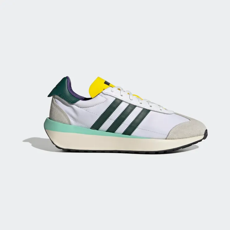 adidas Country XLG Cloud White / Collegiate Green / Yellow (IF8118)