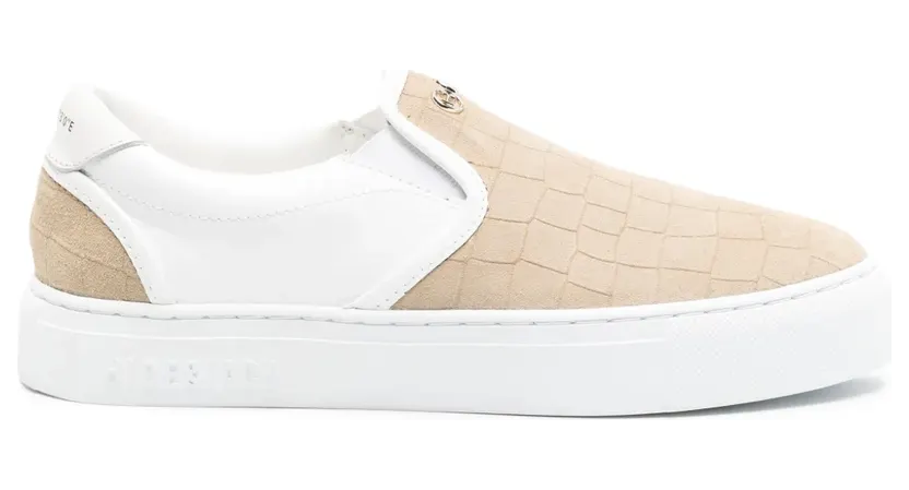 Hide&Jack Fuji Croco sneakers – Beige (FCROLCMLWHT)