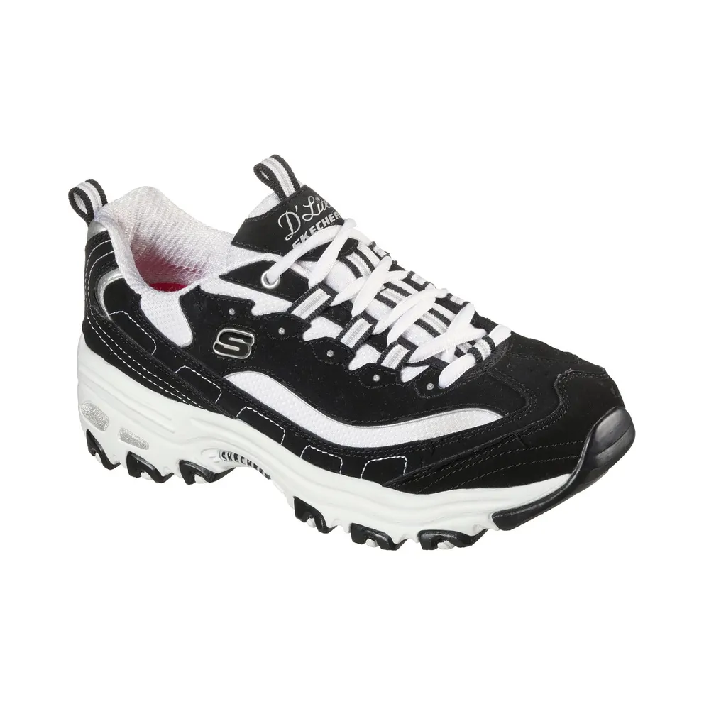 Skechers D’Lites – Biggest Fan Sneaker Black/White