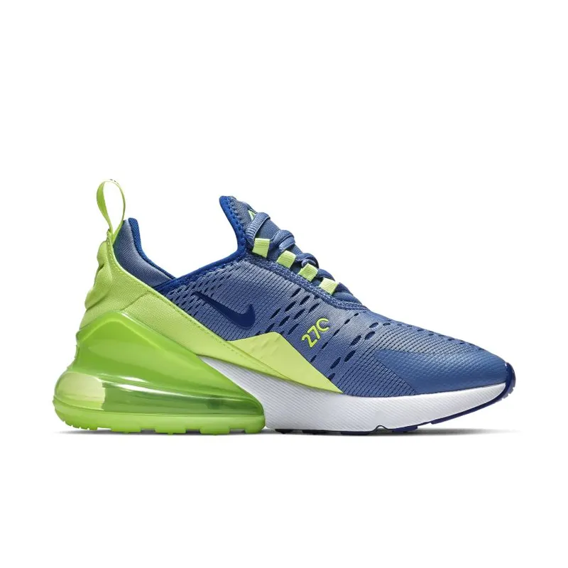 Nike Air Max 270 Indigo Storm Lime Blast (GS) Indigo Storm/Lime Blast-Volt Glow-Indigo Force (943345-406)