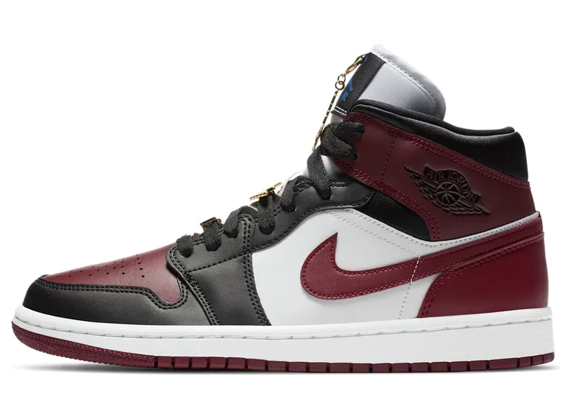 Air Jordan 1 Mid SE Gold Pendants – “Dark Beetroot” (CZ4385-016)