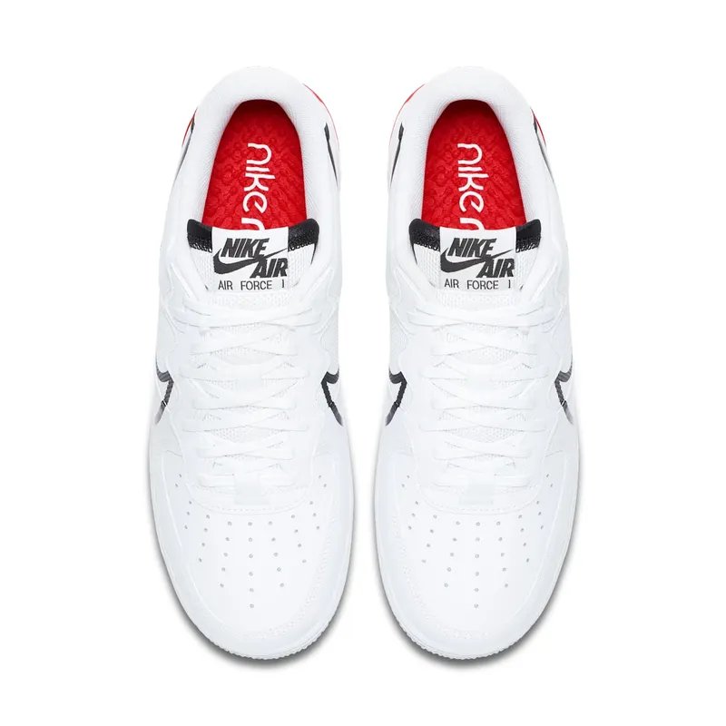 Nike Air Force 1 React White Black Red (2020) (CD4366-100)