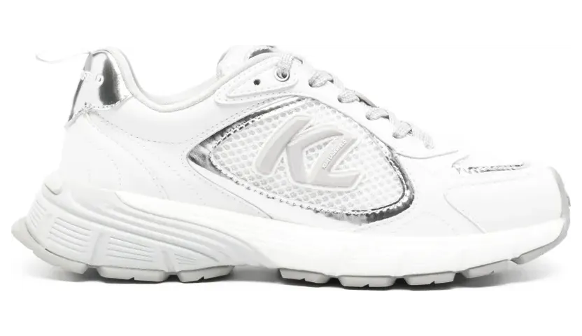 Karl Lagerfeld Orion sneakers met metallic afwerking – Wit (KL65526A41S)