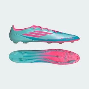 adidas F50 Elite Messi Firm Ground Boots Kids “Flash Aqua / Lucid Pink / Lucid Cyan” (IH0930)