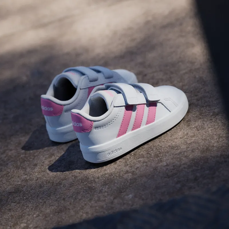 Adidas Grand Court 3.0 Peuters Cloud White / Bliss Pink / Bliss Pink (JP9376)