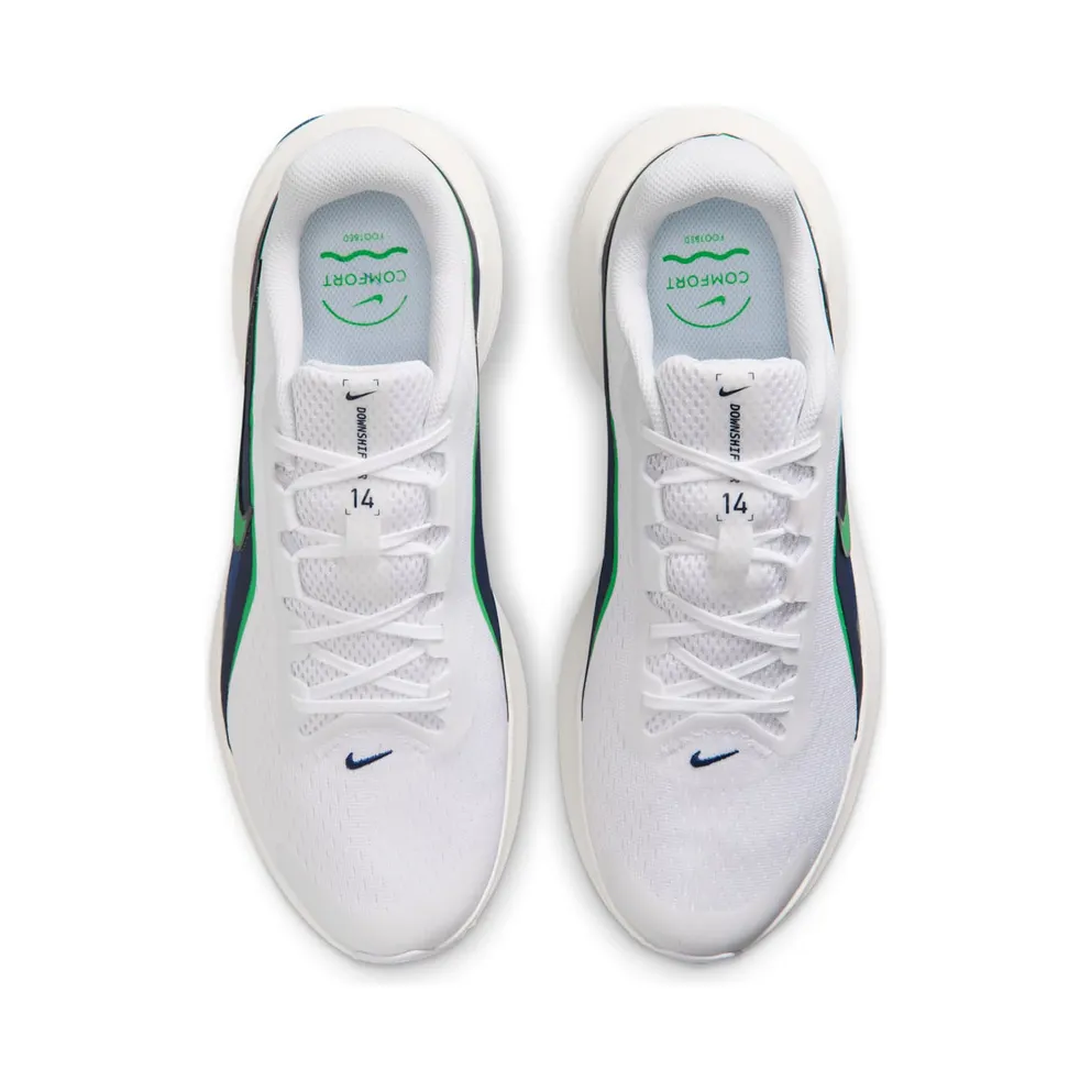 Nike Downshifter White/Midnight Navy/Summit White/Green Spark (IB1895-108)