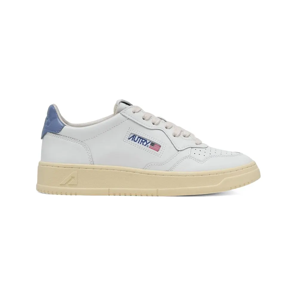 Autry Medalist Leather Low White Tempest (AULW-LL89)