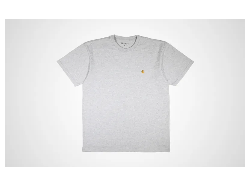 Carhartt Work in Progress Carhartt WIP S/S Chase T-Shirt – Ash Heather / Gold (I026391-00J.XX)