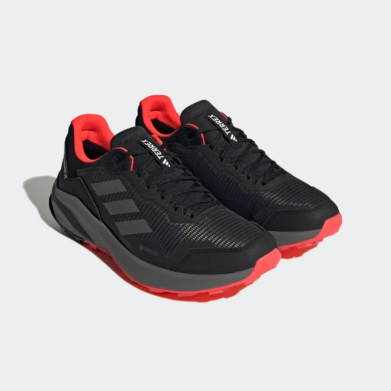 adidas Terrex Trail Rider GORE-TEX Trail Running Core Black / Grey Four / Solar Red (HQ1233)