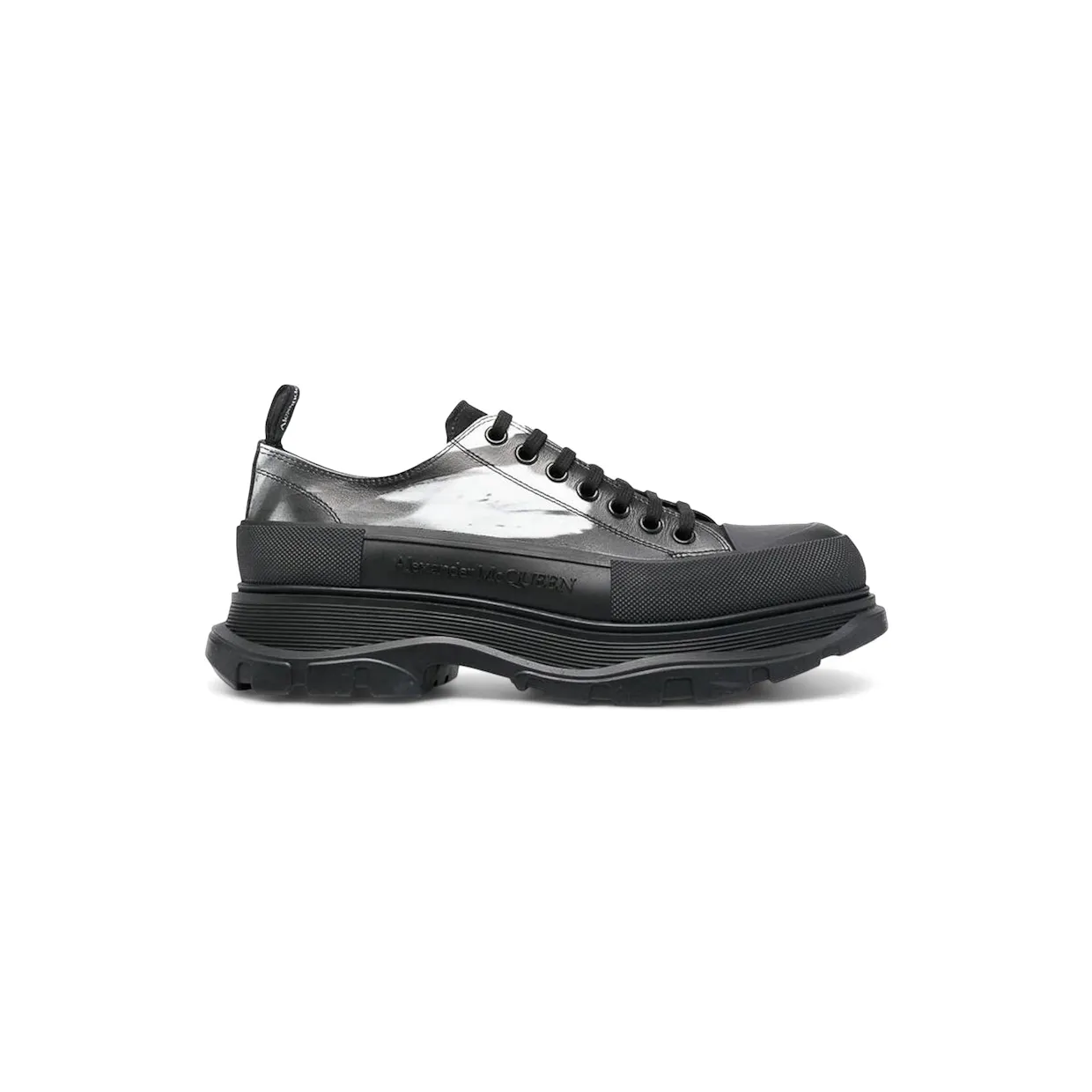 Alexander McQueen Tread Slick Low Lace Up Solarised Flower Black (756490 WIATP 1070)