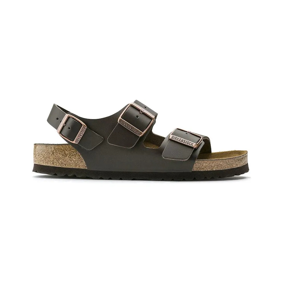 Birkenstock Milano Natural Leather Dark Brown (0034101)