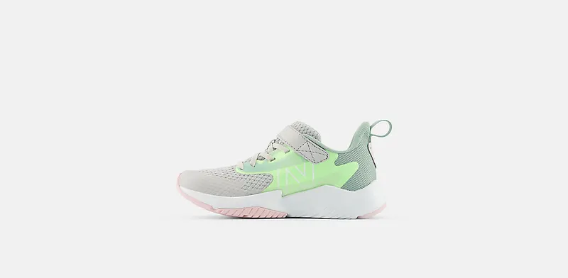 New Balance Rave Run v2 Bungee Lace Grey Matter Mint Flash Mosaic Green (YTRAVE2)