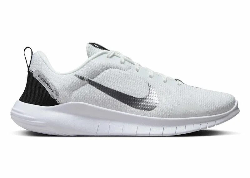 Nike Flex Experience Run 12 Premium Summit White Black White Metallic Silver (FZ2114-100)