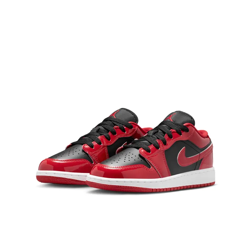 Air Jordan 1 Low SE GS “Patent Bred” (HV4396-006)
