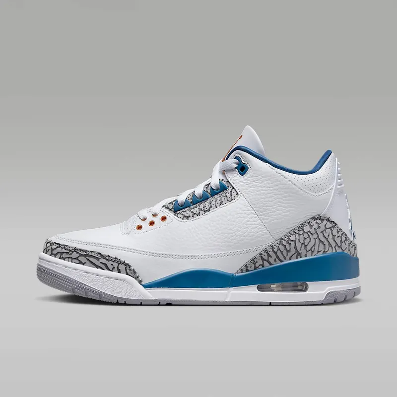 Air Jordan 3 Retro Wizards “White / True Blue / Cement Grey / Metallic Copper” (CT8532-148)