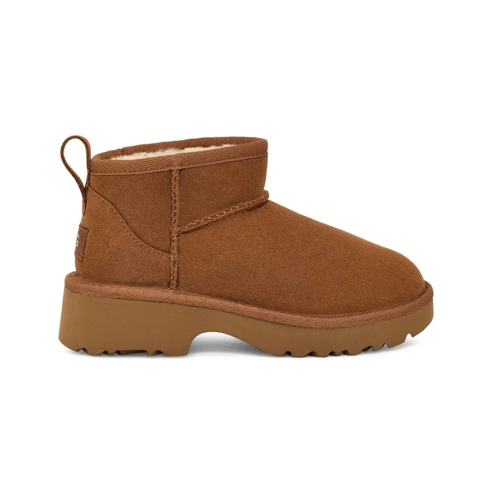 UGG Classic Ultra Mini New Heights Boot Chestnut (1157732K-CHE)