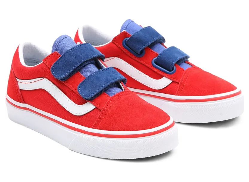 VANS Color Block Old Skool V Kinderschoenen Rood (VN0A4BUV33M)