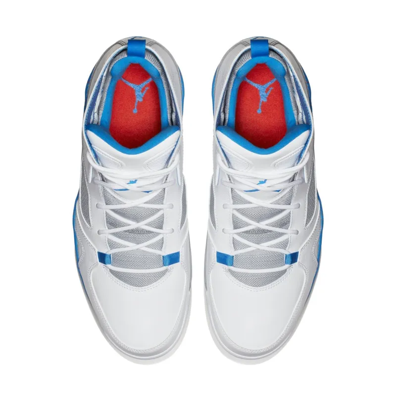 Jordan Flightclub 91 White Signal Blue White/Signal Blue-Wolf Grey (555475-104)