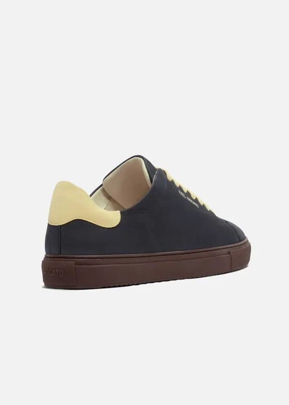 Axel Arigato Clean 90 Sneaker “Dark Blue,Light Yellow” (F4623001)