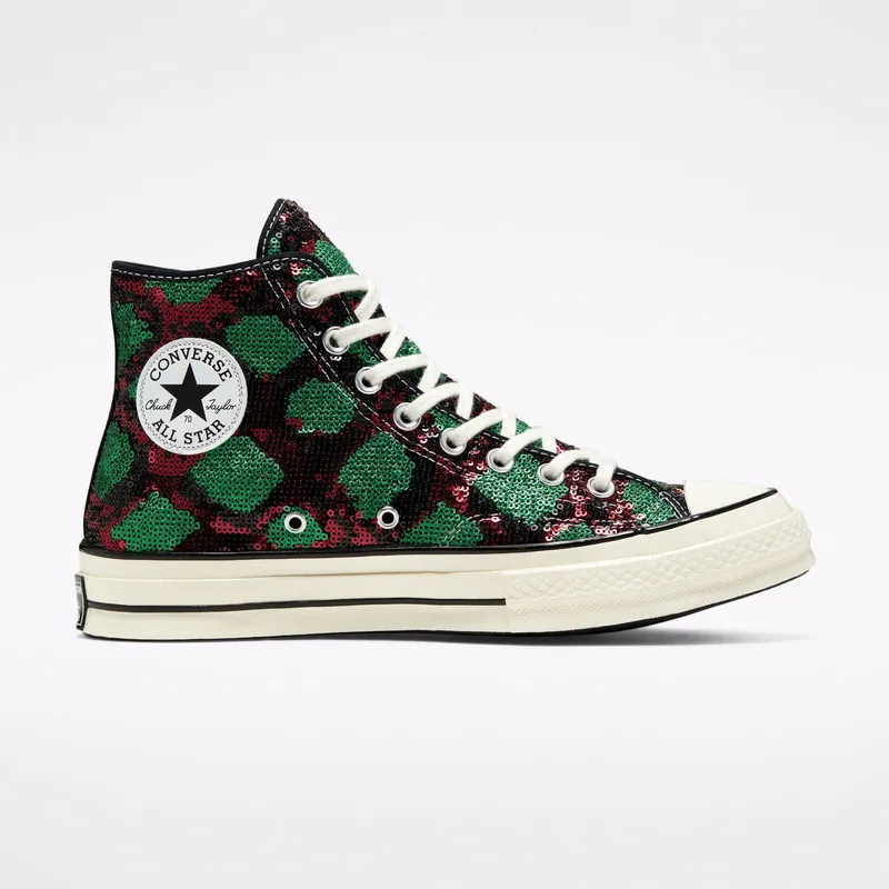 Converse Chuck 70 High ‘Snake Pattern – Red Green’ Red/Green/Egret (166561C)