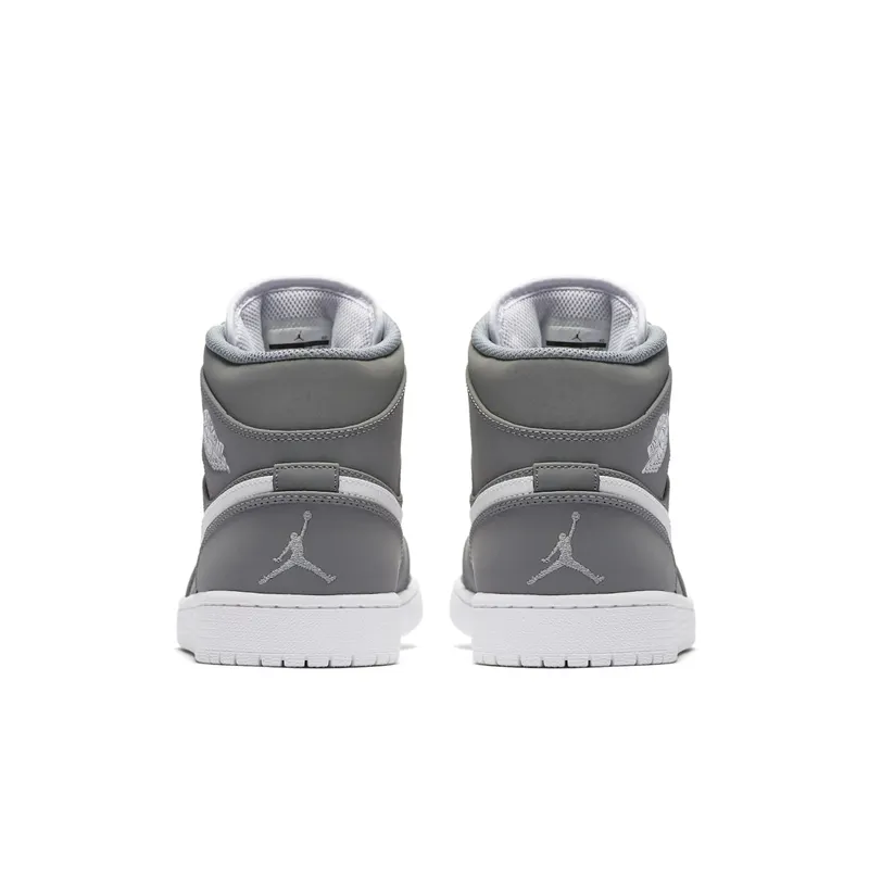 Jordan 1 Mid Cool Grey/White Cool Grey/White (554724-036)