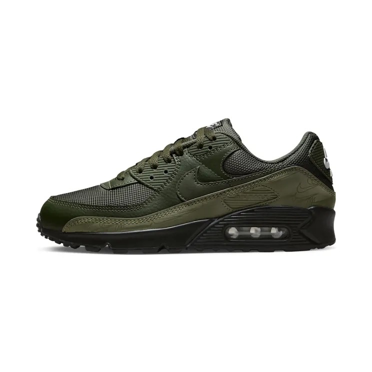 Nike Air Max 90 Olive Black Reflective “Cargo Khaki / White / Black” (DZ4504-300)