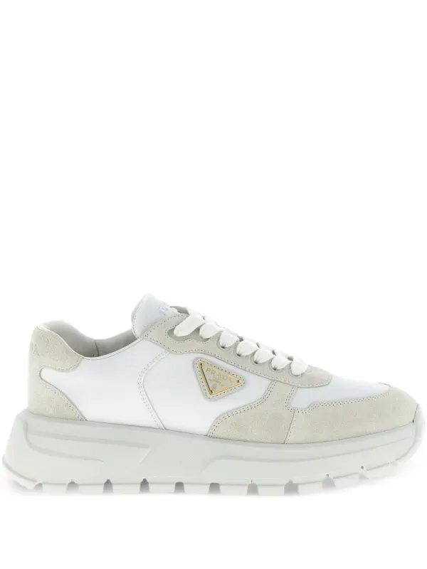 Prada Prax 01 sneakers with metalen triangel – White (1E021OF045D7C)