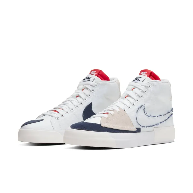 Nike SB Blazer Mid Edge Hack Pack White White/University Red-Summit White-Midnight Navy (CI3833-100)