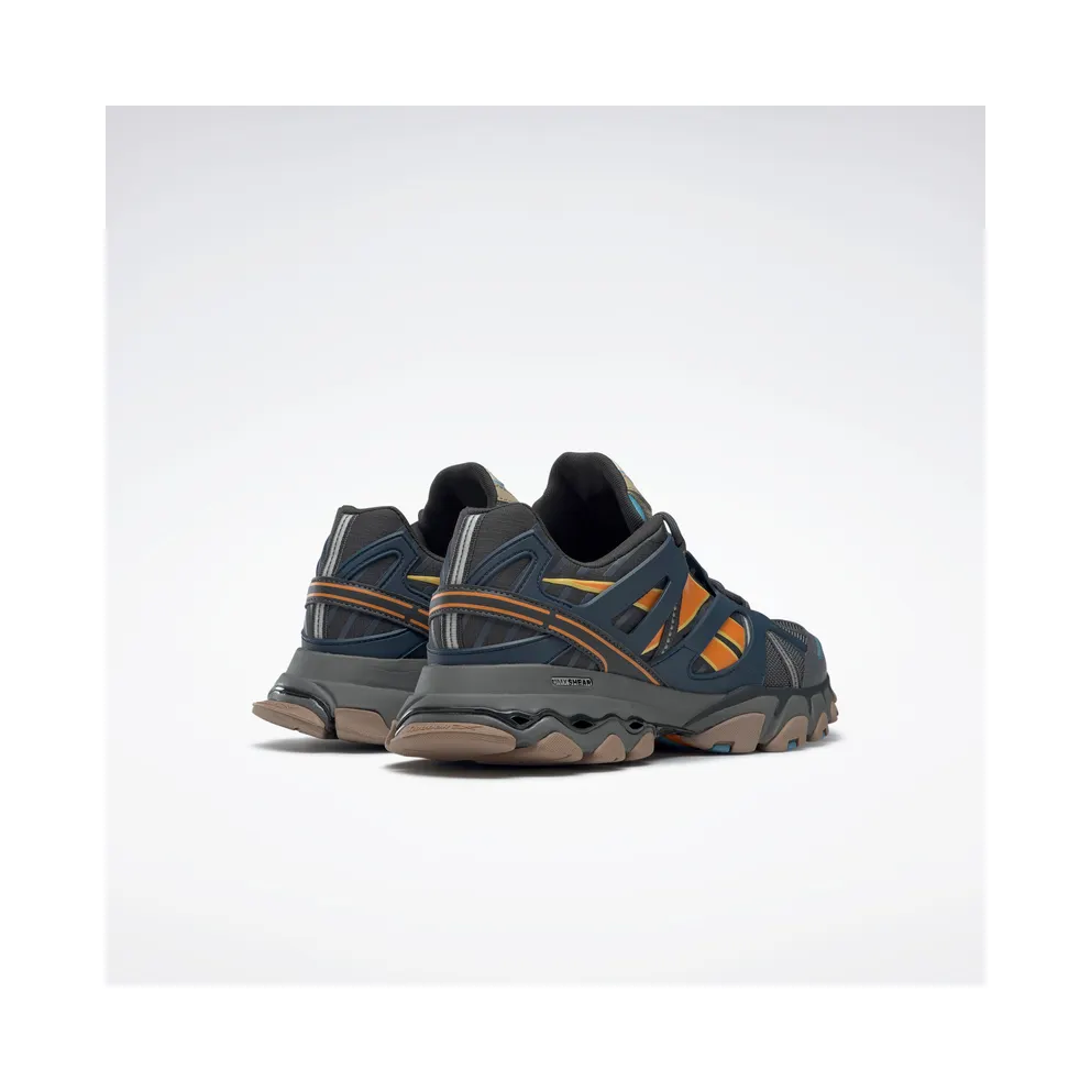 Reebok DMX Trail Shadow Shoes True Grey 8 / Smoky Indigo / High Vis Orange