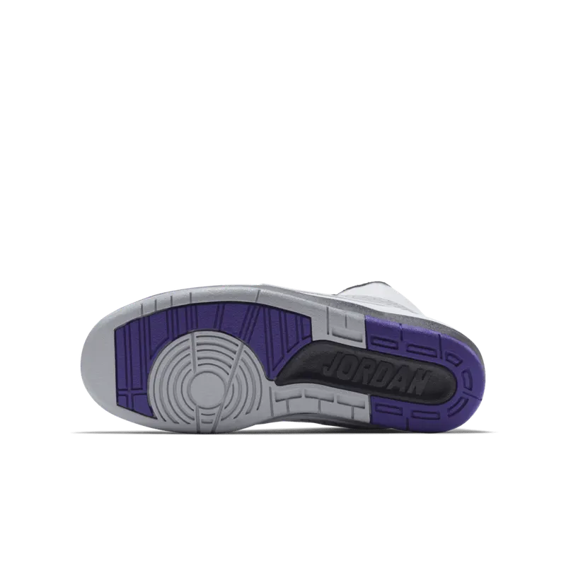 Jordan 2 Retro Dark Concord (GS) White/Dark Concord-Black Wolf Grey (395718-153)