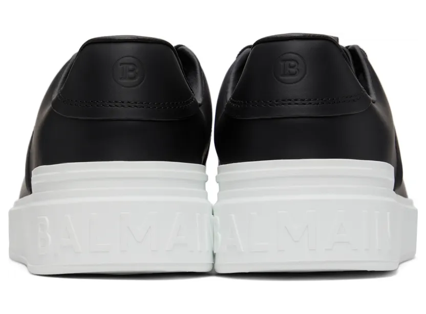 Balmain White B-Court Sneakers (XM1VI288LVTR) (4)