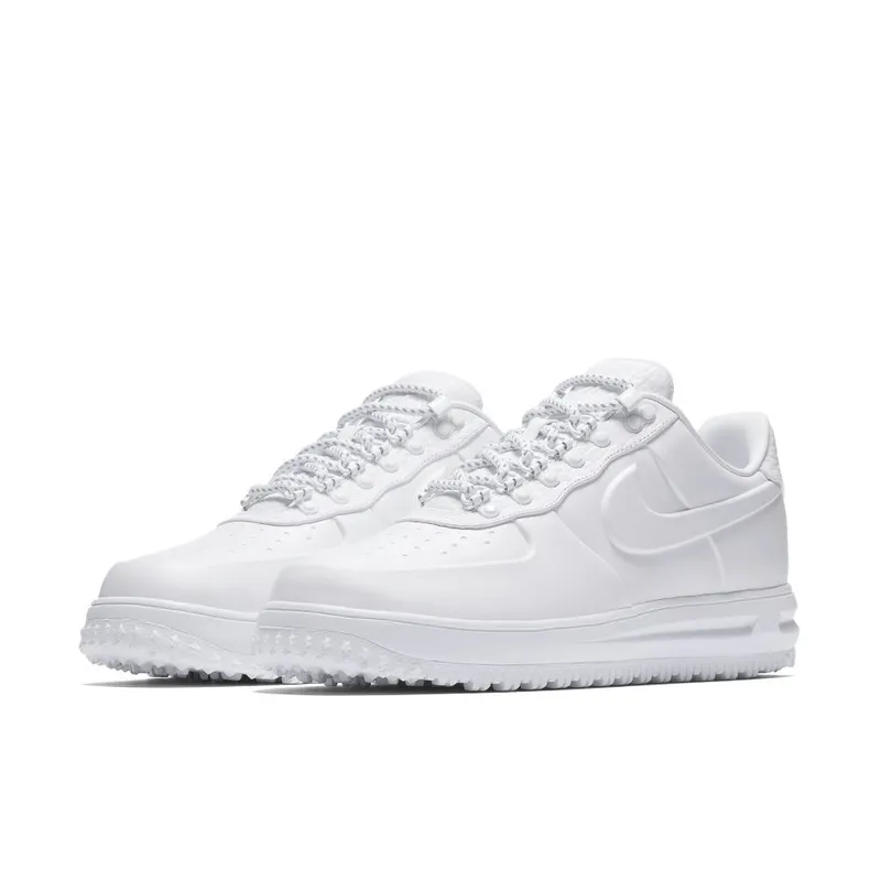 Nike  Lunar Force 1 Duckboot Low Winter White White/White-White (AA1124-100)