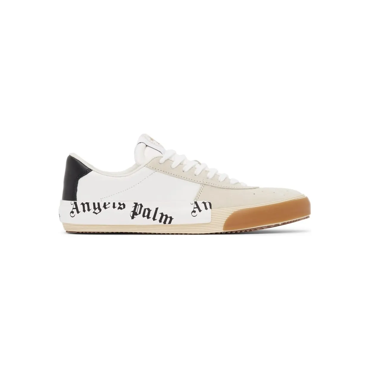 Palm Angels Black & White Vulcanized Sneakers (PMIA065F21LEA0010110)