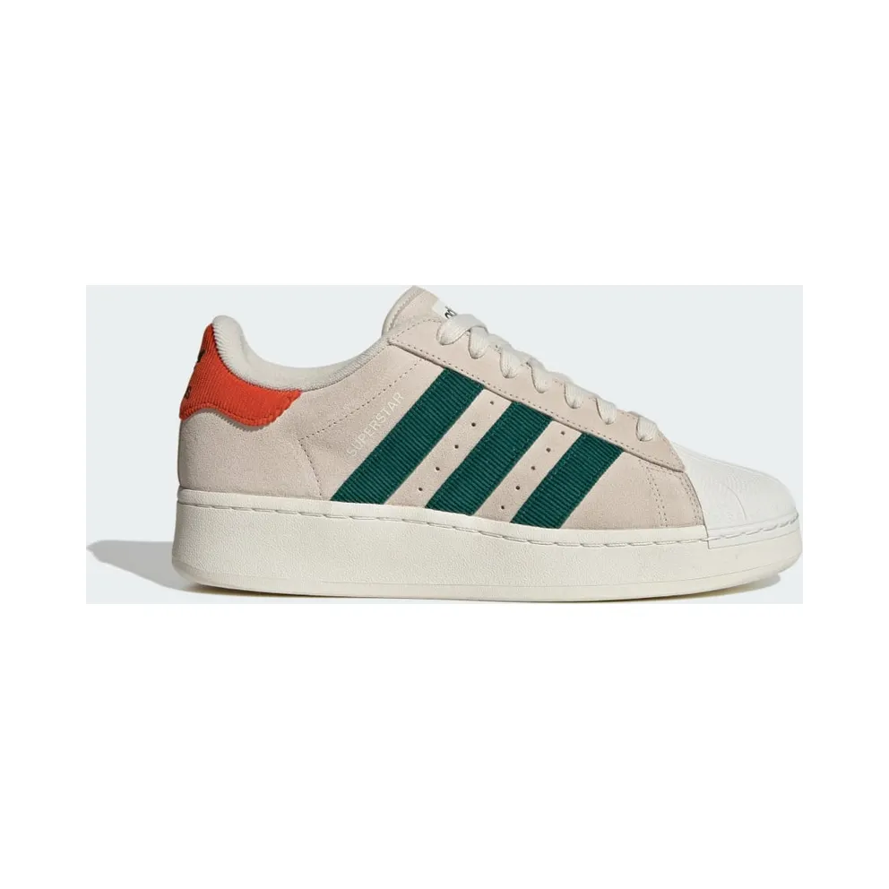 adidas Superstar XLG Aluminium / Collegiate Green / Preloved Red (ID8378)