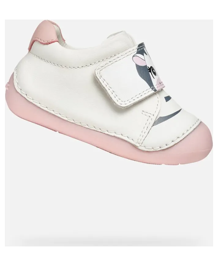Geox sneaker Wit/Roze (B3540B00085C0674)