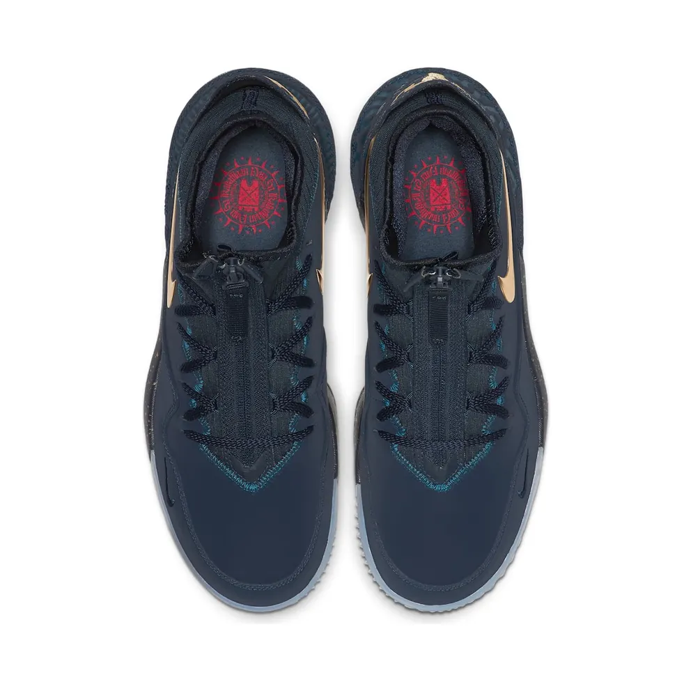 Nike LeBron 16 Low Agimat Obsidian/Metallic Gold-Blue Force (CJ9919-400)