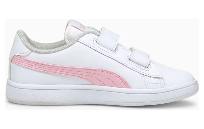 Puma Smash v2 Leather sportscchoenen Wit/Roze (365173-28)