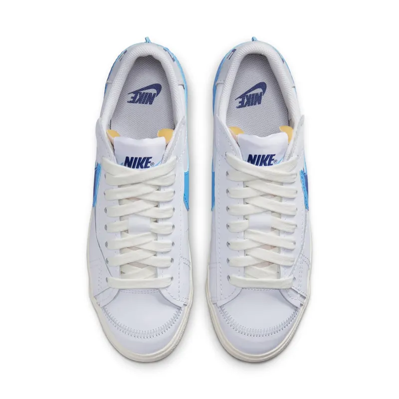 Nike Blazer Low 77 Jumbo Double Swoosh White University Blue (FN3413-100)