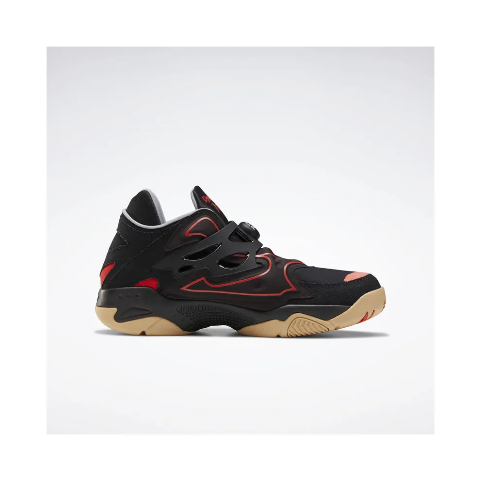 Reebok Pump Court Black Red Gum Black/Instinct Red-Maroon (Other Brands Reebok)