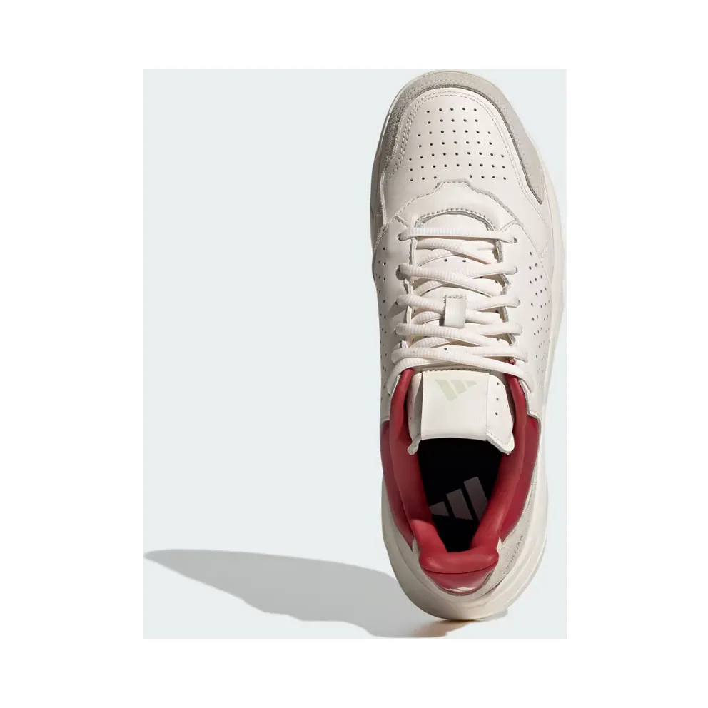 adidas Courtjam Control 3 Premium Tennis “Chalk White / Chalk White / Team Victory Red” (JP9105)