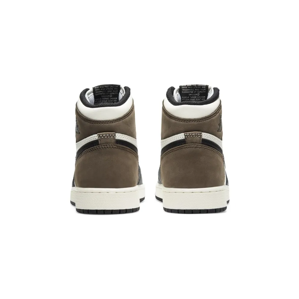 Jordan 1 Retro High Dark Mocha (GS) Sail/Dark Mocha-Black-Black (575441-105)