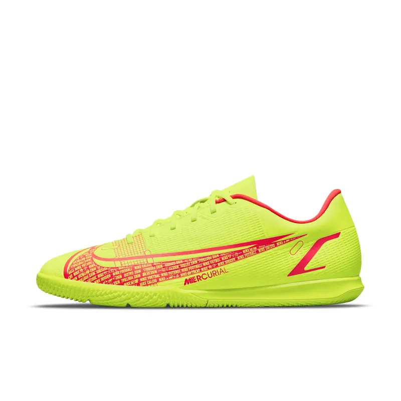 Nike Vapor 14 Club IC “Volt / Bright Crimson” (CV0980-760)