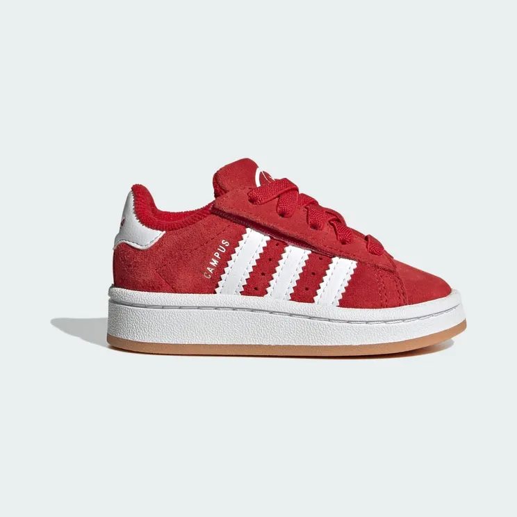 adidas Campus 00s Comfort Closure Elastic Lace Shoes Kids “Better Scarlet / Cloud White / Better Scarlet” (JI4336)