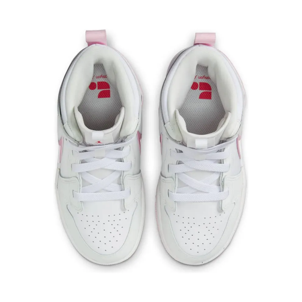 Jordan 1 Mid RM EasyOn White Fire Red Pink Foam (FQ1282-101)