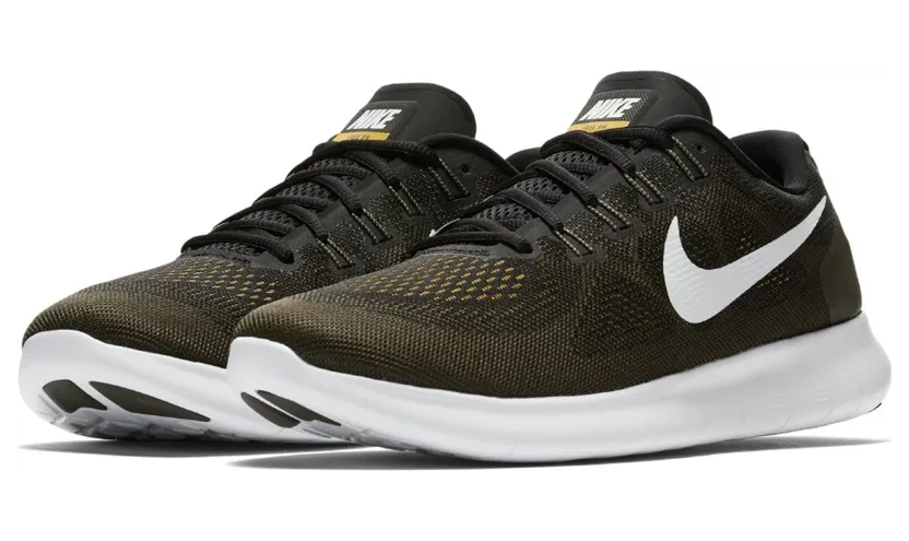 Nike Free RN 2017 Black Off White Cargo Khaki (880839-008)