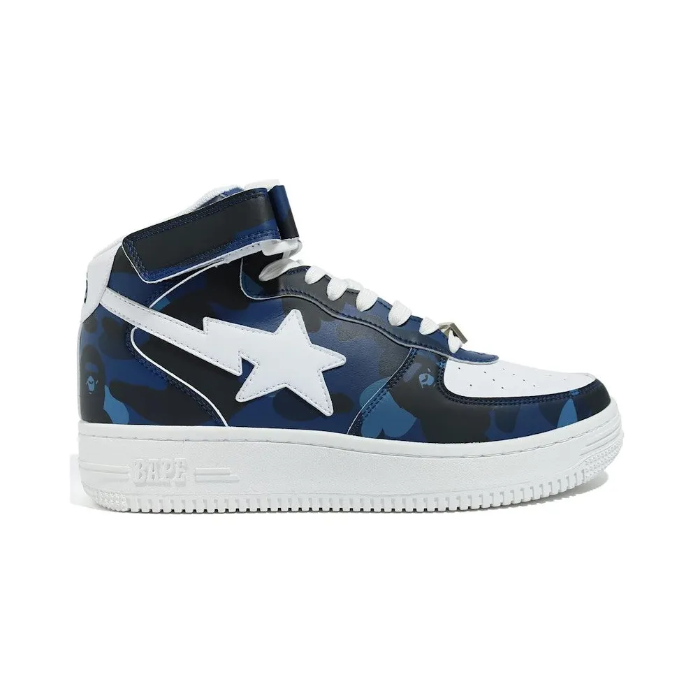 A Bathing Ape Bape Sta Mid Camo Navy (1G80191008-NVY)