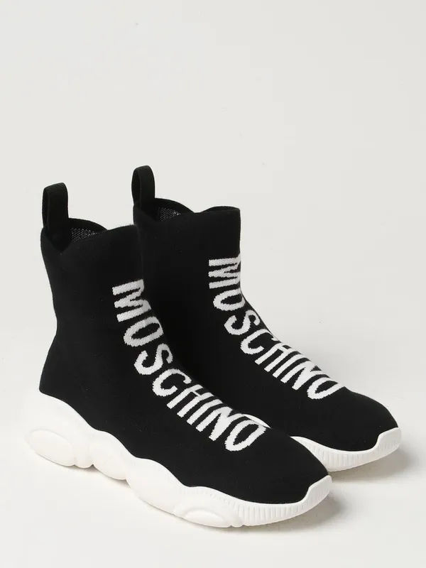 Moschino Stretch Knit Sneakers Black 1 (MA15093G1GMT0000)