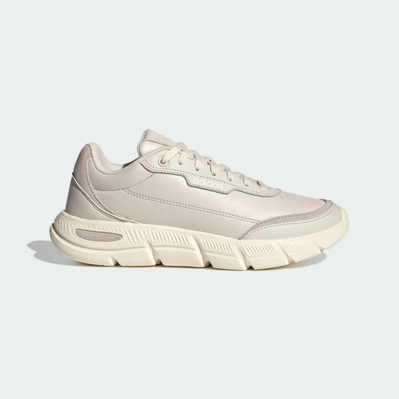 Adidas CLOUDFOAM FLEX SMART CASUAL Shoes Orbit Grey / Off White / Beige (KJ2475)